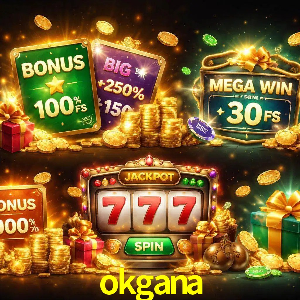 Tipos de bonos okgana incluyendo recompensas de bienvenida y promociones continuas