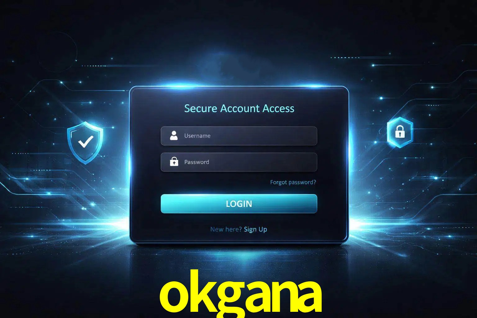 Pantalla de inicio de sesión de cuenta okgana para usuarios en México